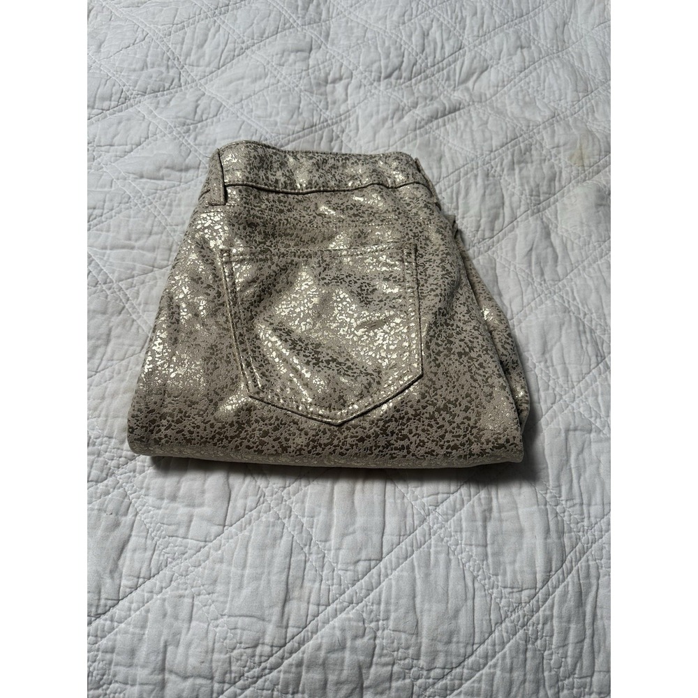 TIME AND TRU MID RISE‎ SLIM FIT PANTS - GOLD - SIZE 12. Polyester - Picture 6 of 6